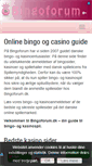 Mobile Screenshot of bingoforum.dk